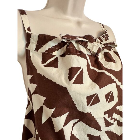 BDG Urban Outfitters Size Large Dress NWT $49 Brown White Pockets - Picture 9 of 13